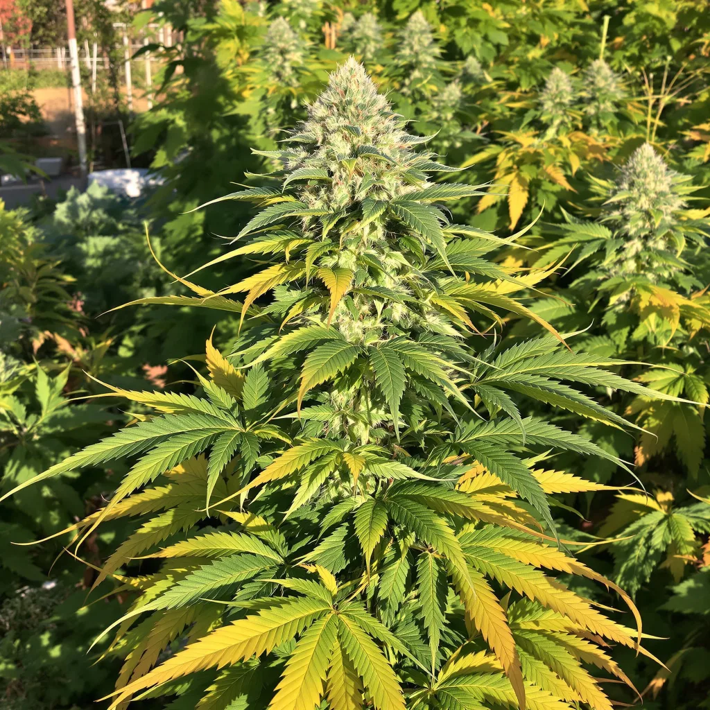 Jedi Cookies 72% indica / 28% sativa — fleur avec trichomes visibles