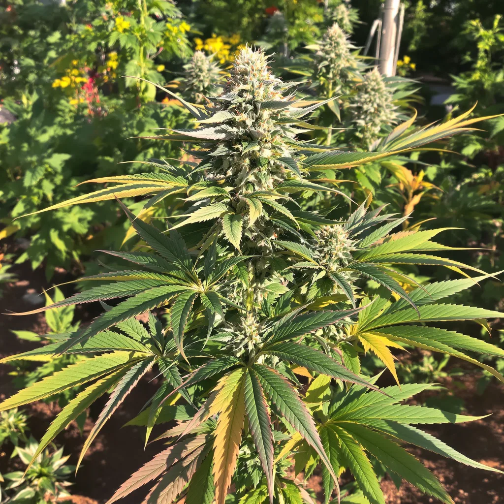 Jedi Kush 90% indica / 50% sativa — fleur avec trichomes visibles