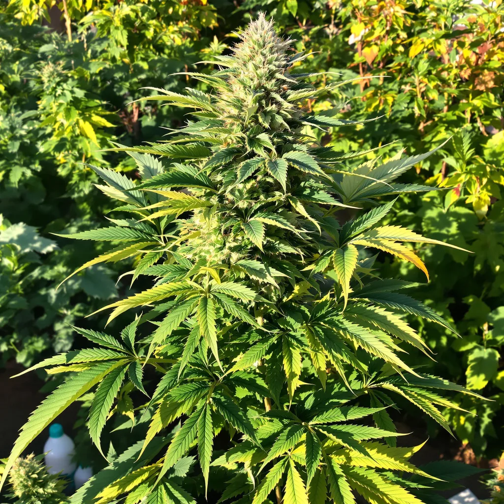 Jedi Kush 90% indica / 50% sativa — fleur avec trichomes visibles