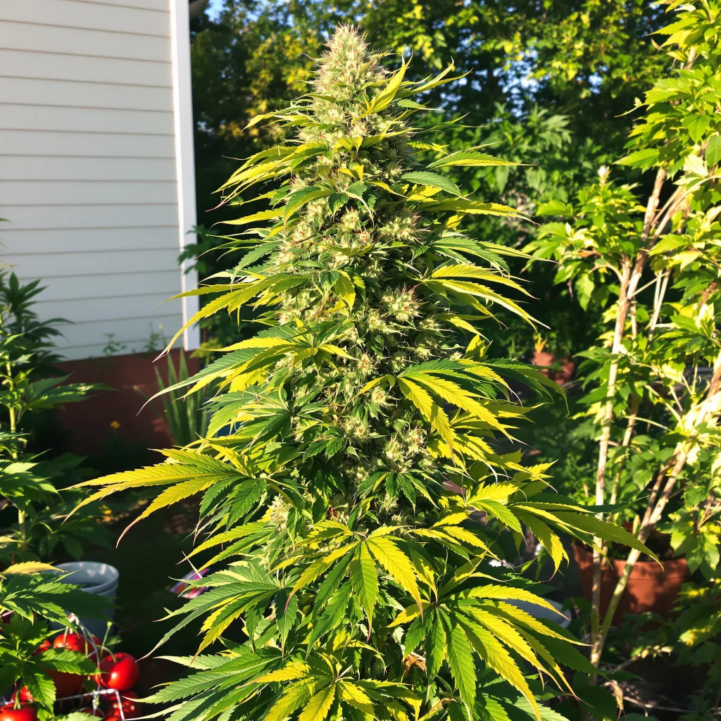 JGR 63% indica / 37% sativa — fleur avec trichomes visibles