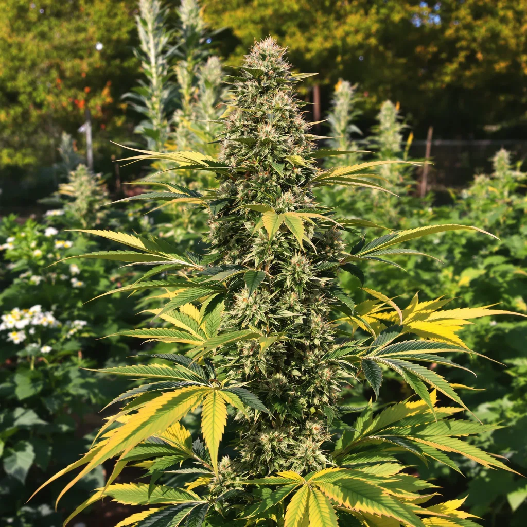 Jungle Lava 63% indica / 37% sativa — fleur avec trichomes visibles