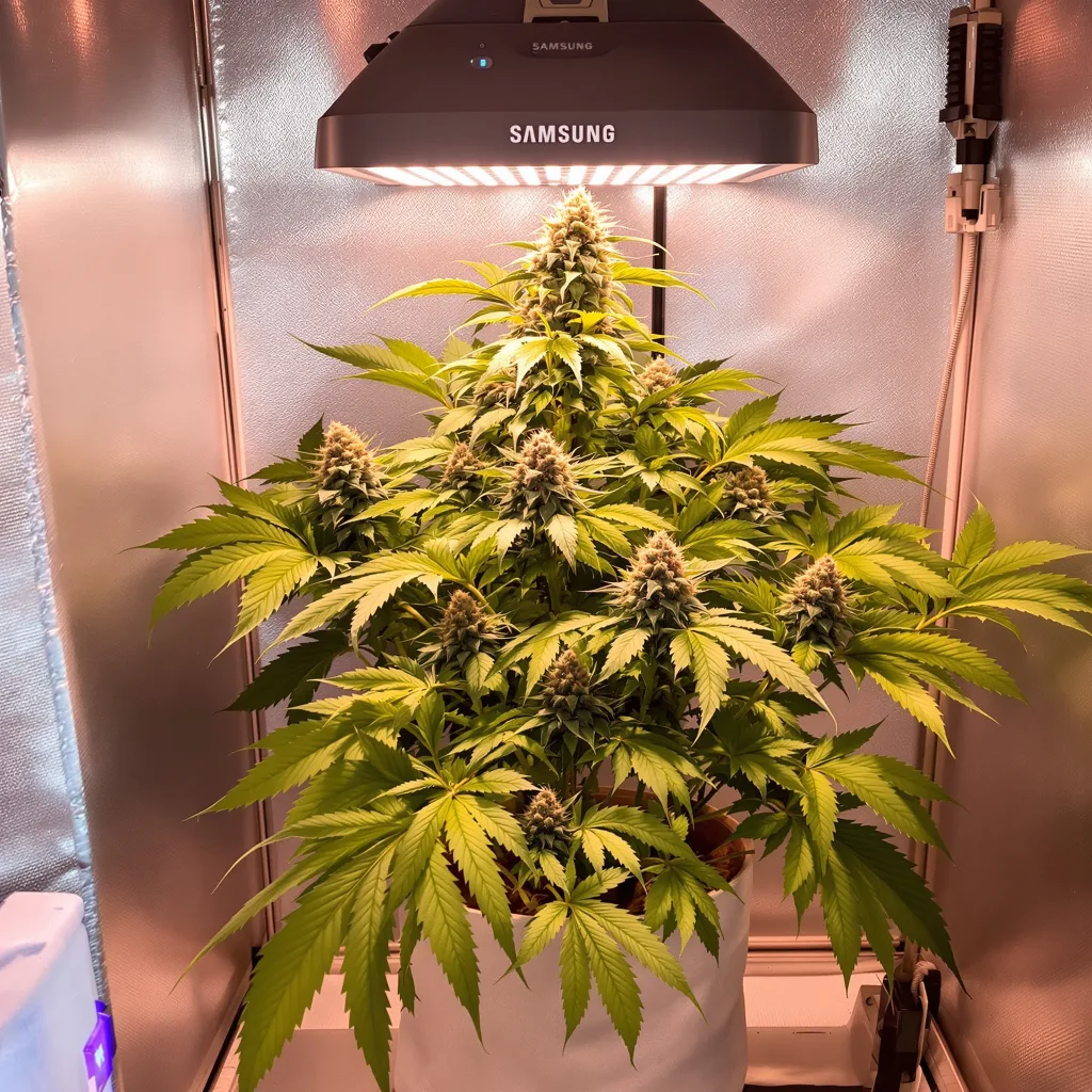 Plante de cannabis K-Train en floraison — 90-130 cm féminisée