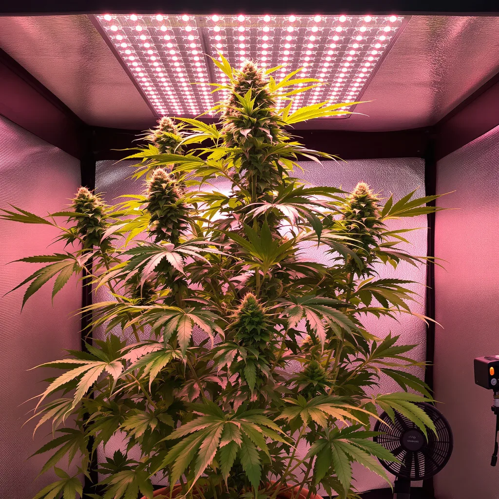 Plante de cannabis Kahuna en floraison — 60-100 cm autofloraison