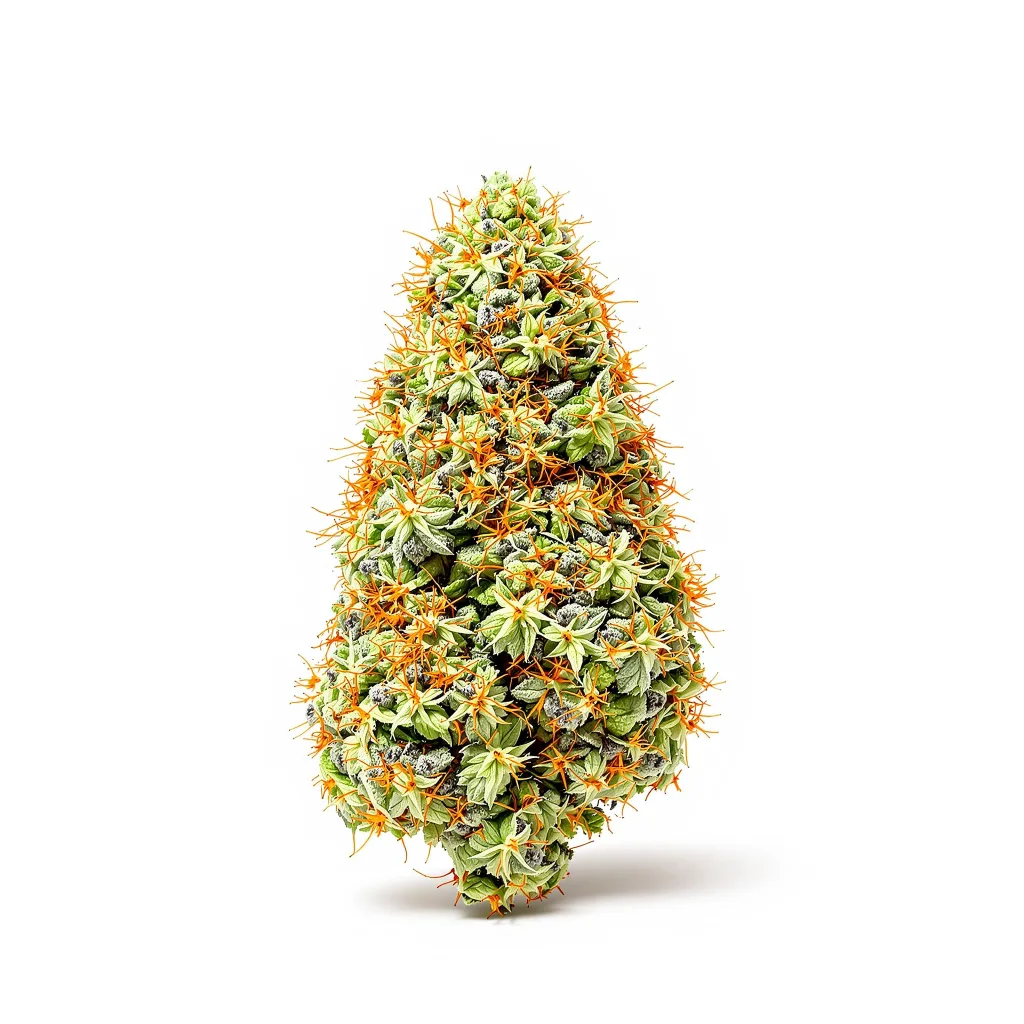 Kali Dog 17% indica / 83% sativa — fleur avec trichomes visibles