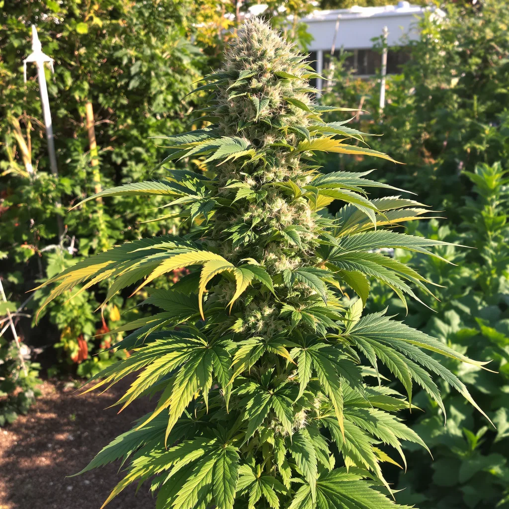 Kandahar 81% indica / 19% sativa — fleur avec trichomes visibles