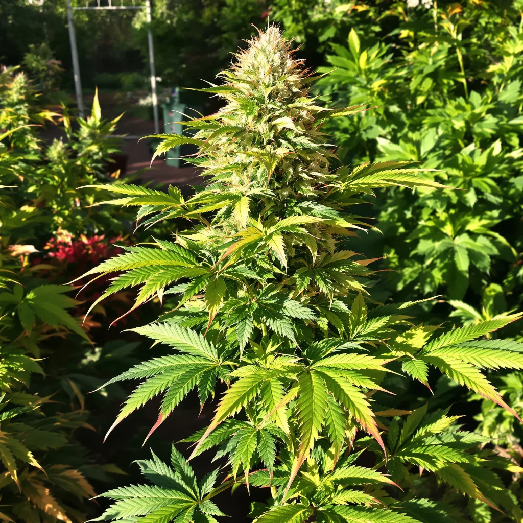 Katsu Kush 84% indica / 16% sativa — fleur avec trichomes visibles