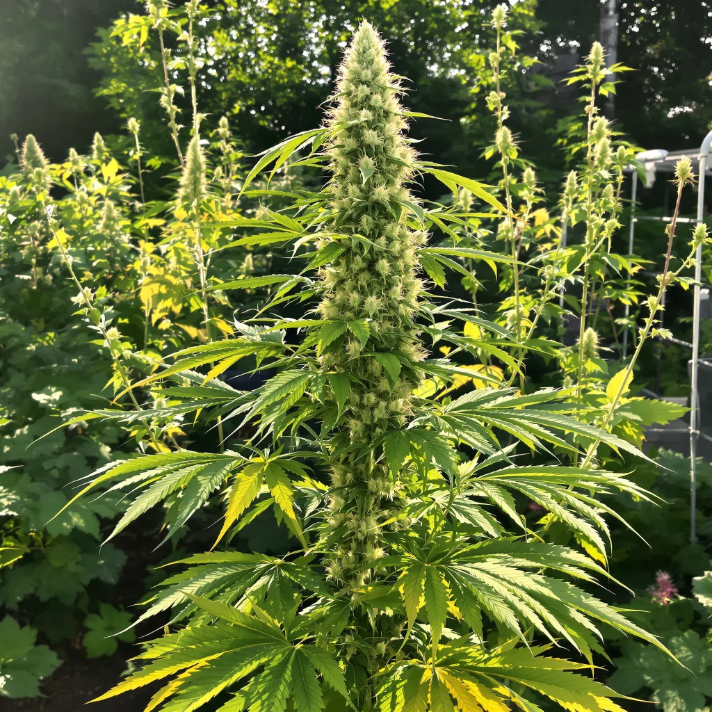 KC 33 12% indica / 88% sativa — fleur avec trichomes visibles