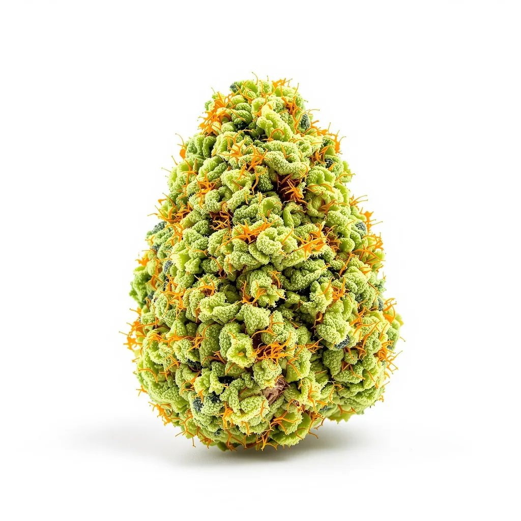 KC 33 12% indica / 88% sativa — fleur avec trichomes visibles