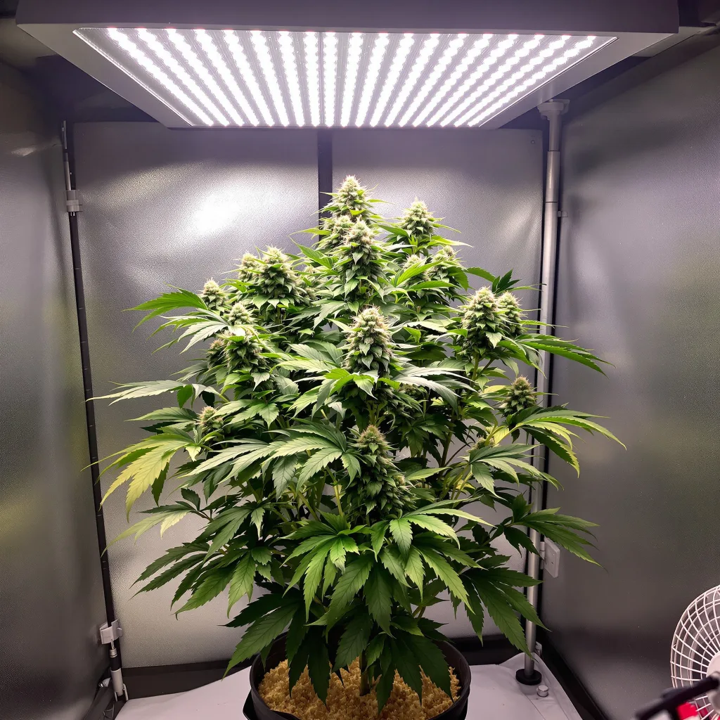 Plante de cannabis Kelly Hill Gold en floraison — 90-130 cm féminisée