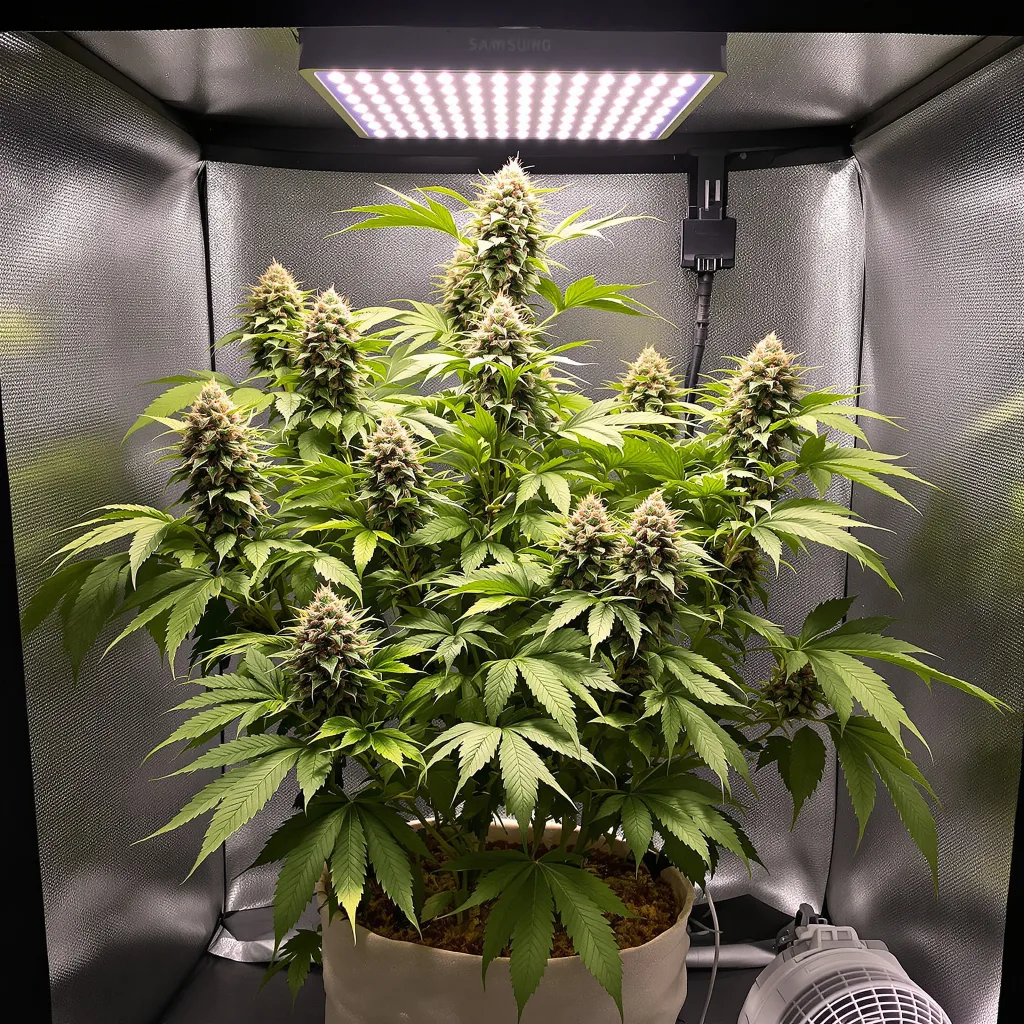 Plante de cannabis Khalifa Kush en floraison — 90-130 cm féminisée
