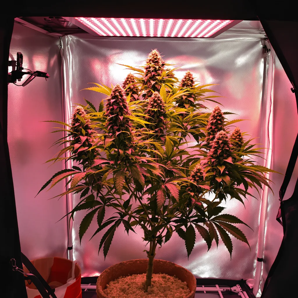 Plante de cannabis Kid N’ Kookies en floraison — 90-130 cm féminisée