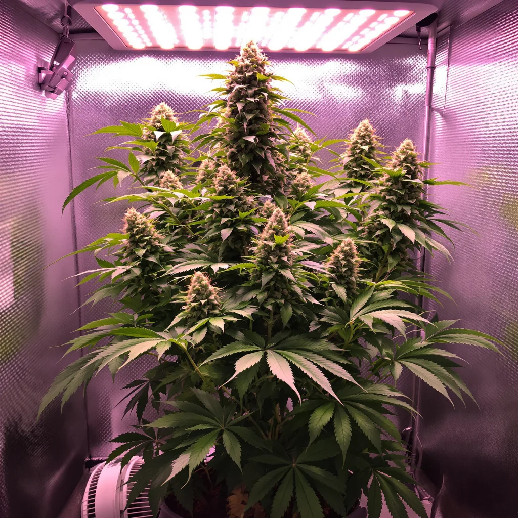 Plante de cannabis Killer Grape en floraison — 60-100 cm autofloraison