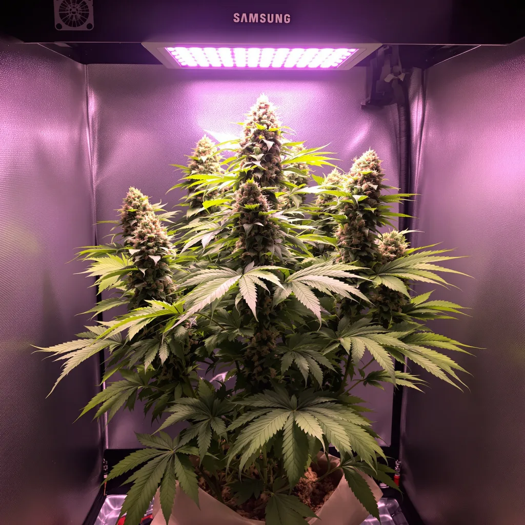 Plante de cannabis Killer Grape en floraison — 90-130 cm féminisée