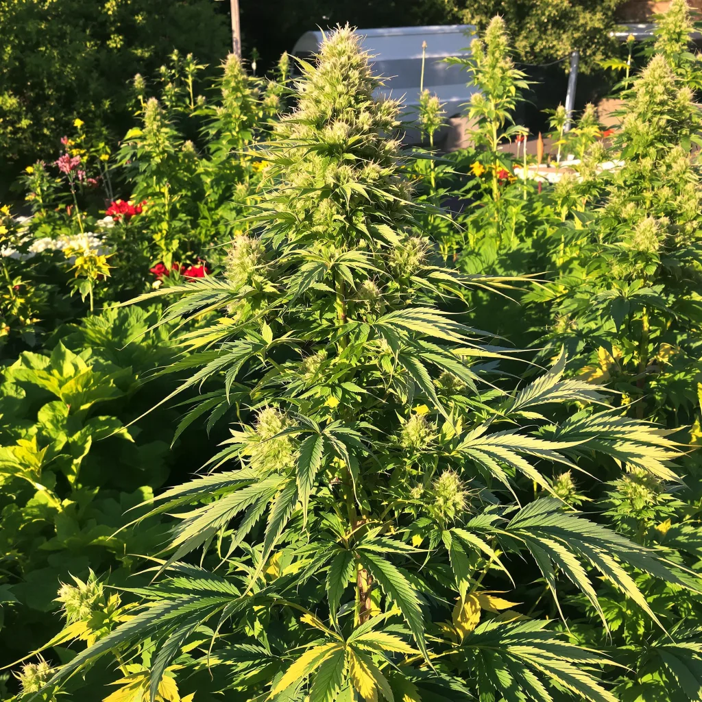 Killer Queen 40% indica / 50% sativa — fleur avec trichomes visibles