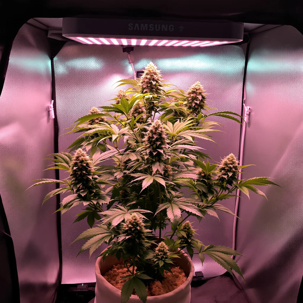 Plante de cannabis Kimbo Kush en floraison — 90-130 cm féminisée