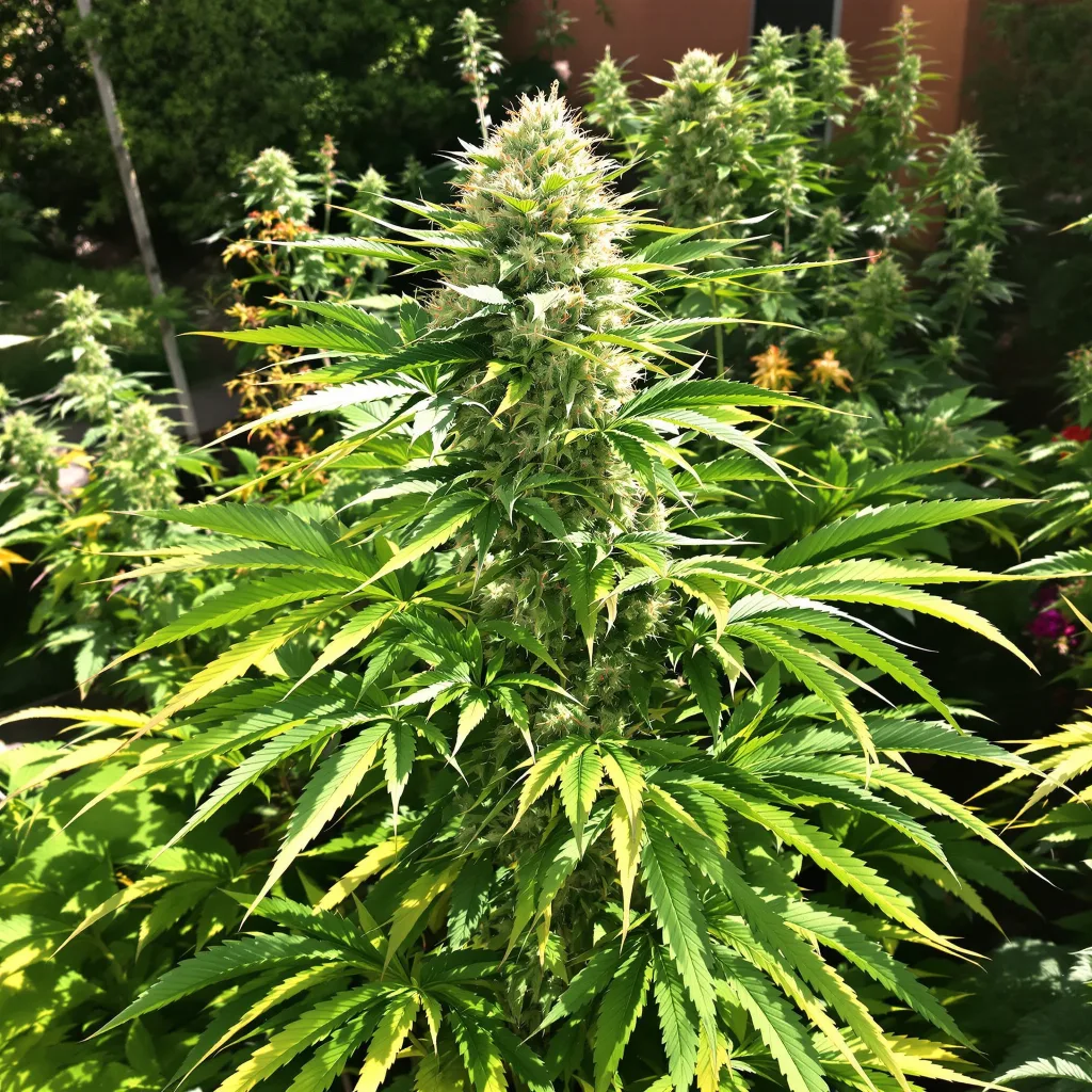 King’s Kush 75% indica / 25% sativa — fleur avec trichomes visibles