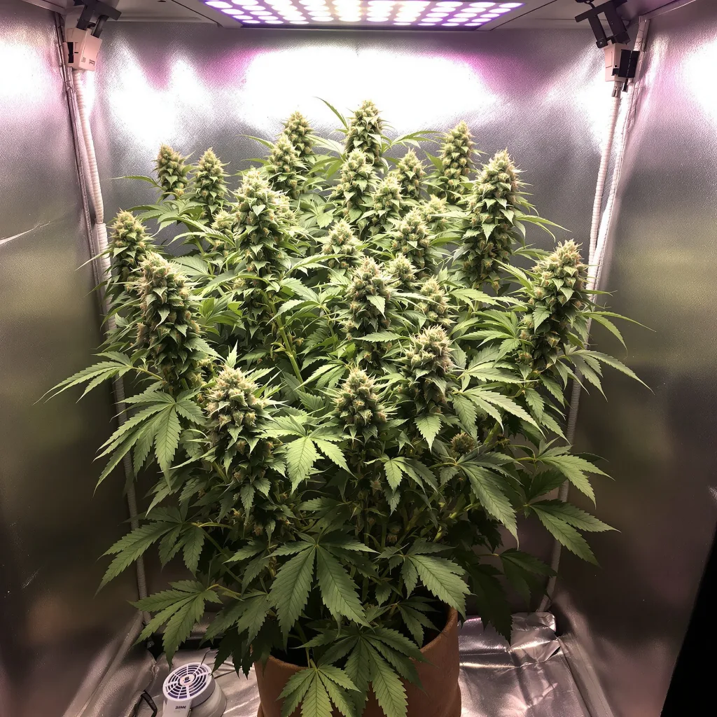 Plante de cannabis Kobain Kush en floraison — 120-180 cm féminisée