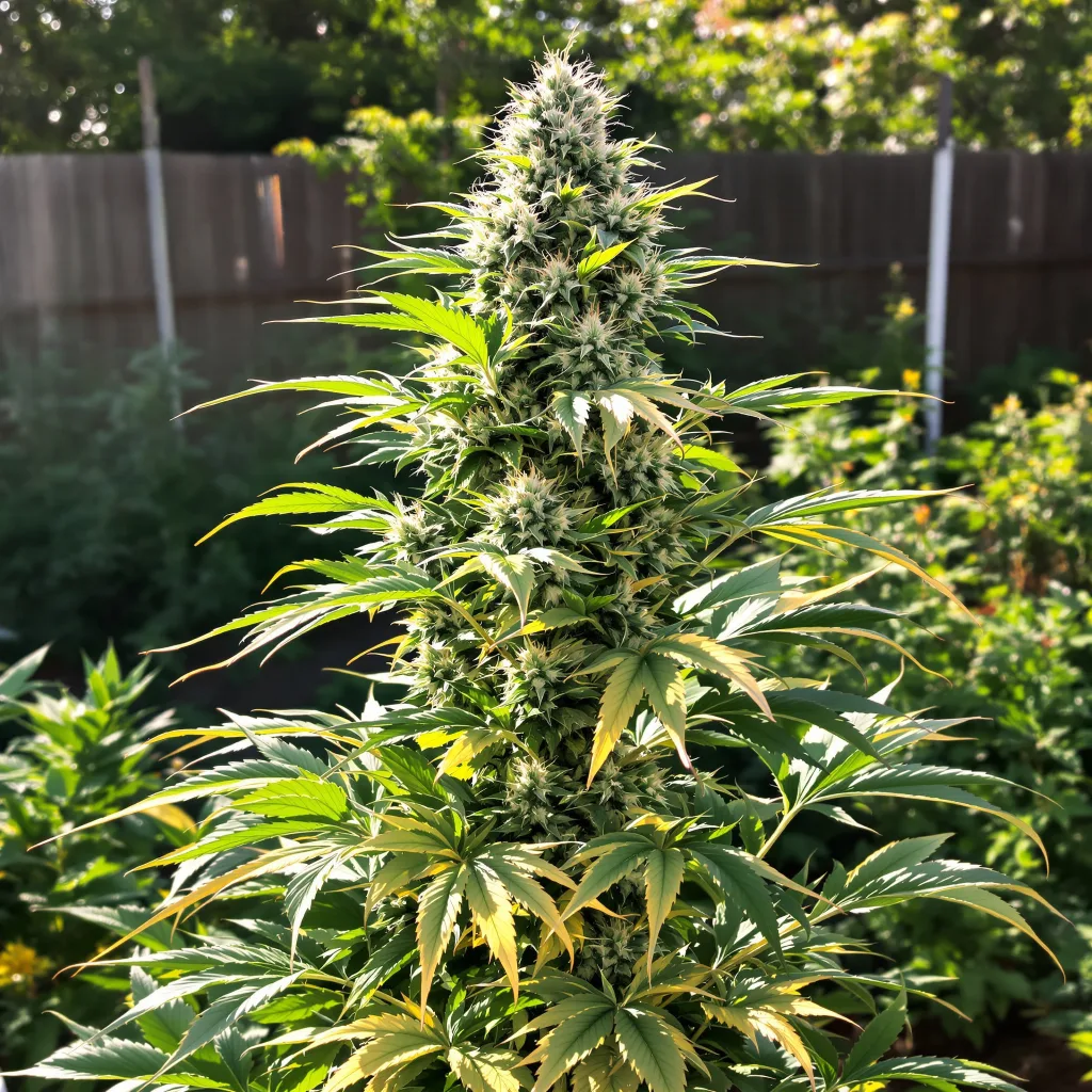 Kobain Kush 61% indica / 39% sativa — fleur avec trichomes visibles