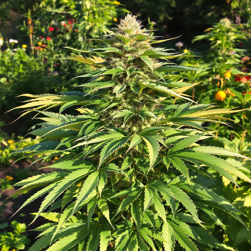 Kosher Kush 86% indica / 14% sativa — fleur avec trichomes visibles