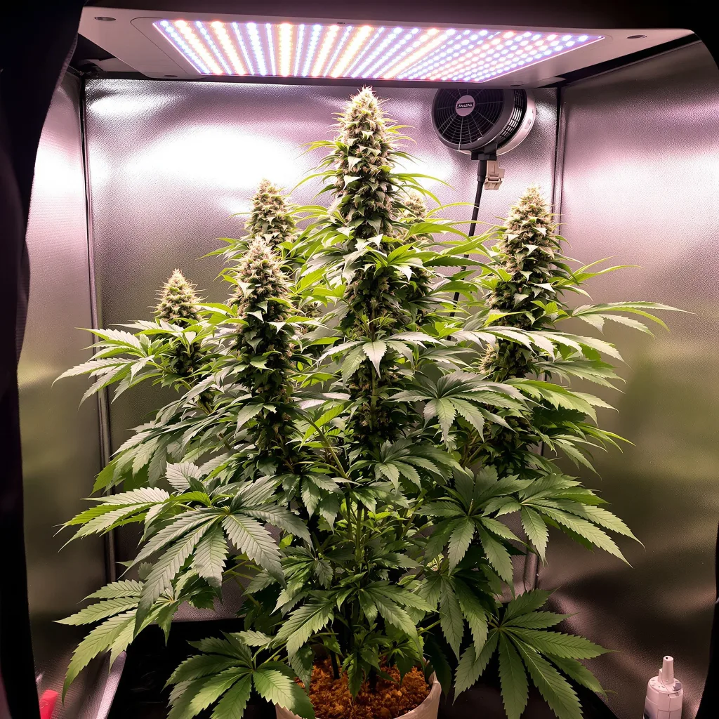 Plante de cannabis Kryptonite en floraison — 60-100 cm autofloraison