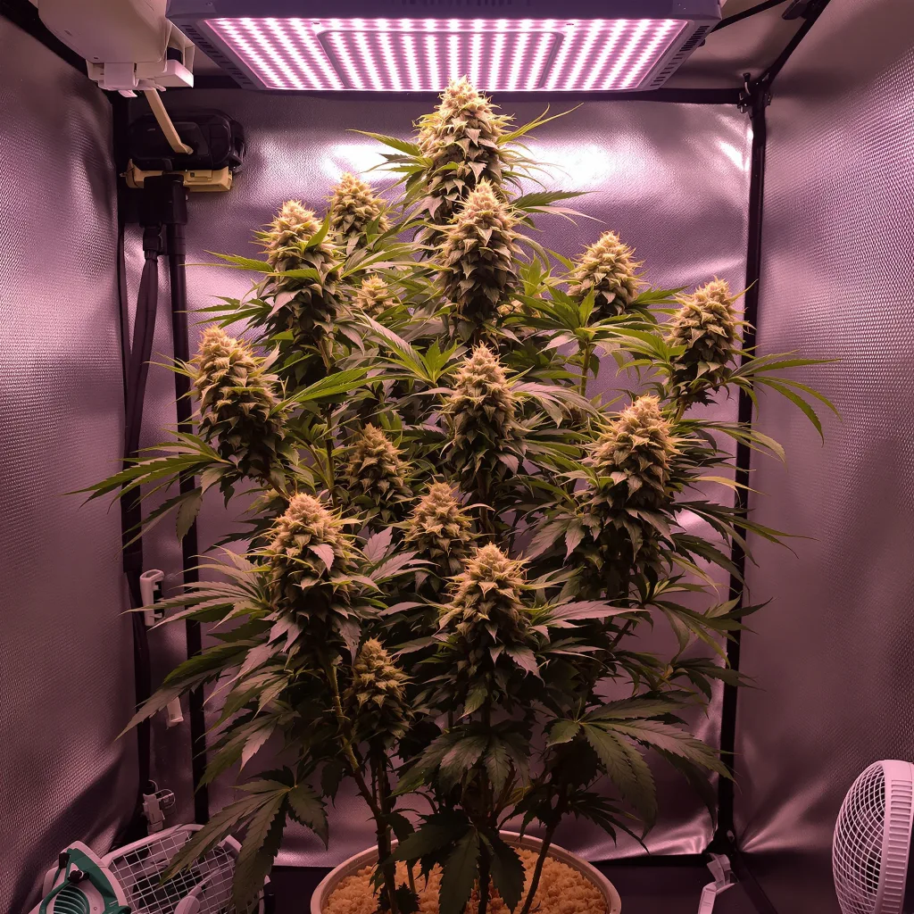 Plante de cannabis Kush Mints en floraison — 120-180 cm féminisée