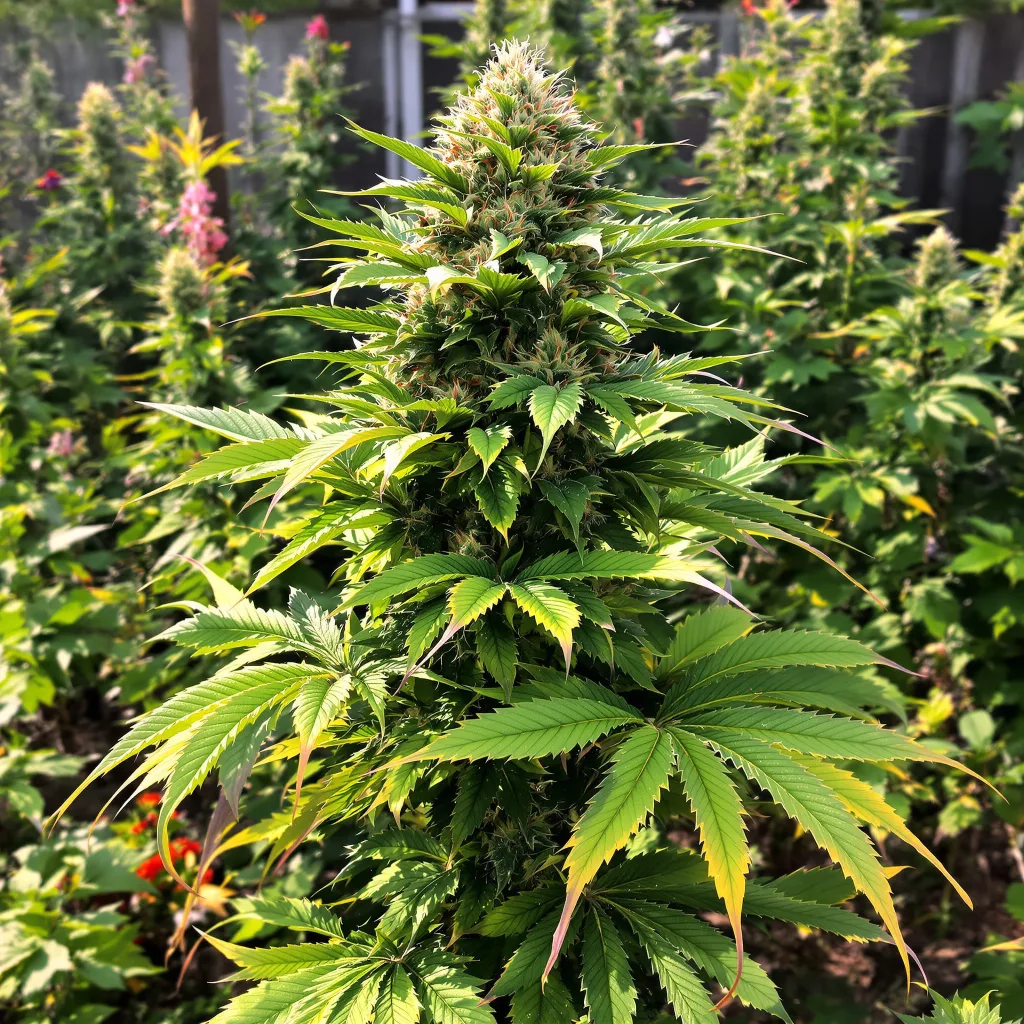 Kushadelic 76% indica / 24% sativa — fleur avec trichomes visibles