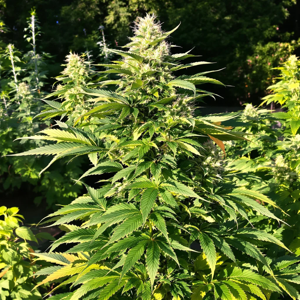 Kushberry 75% indica / 25% sativa — fleur avec trichomes visibles