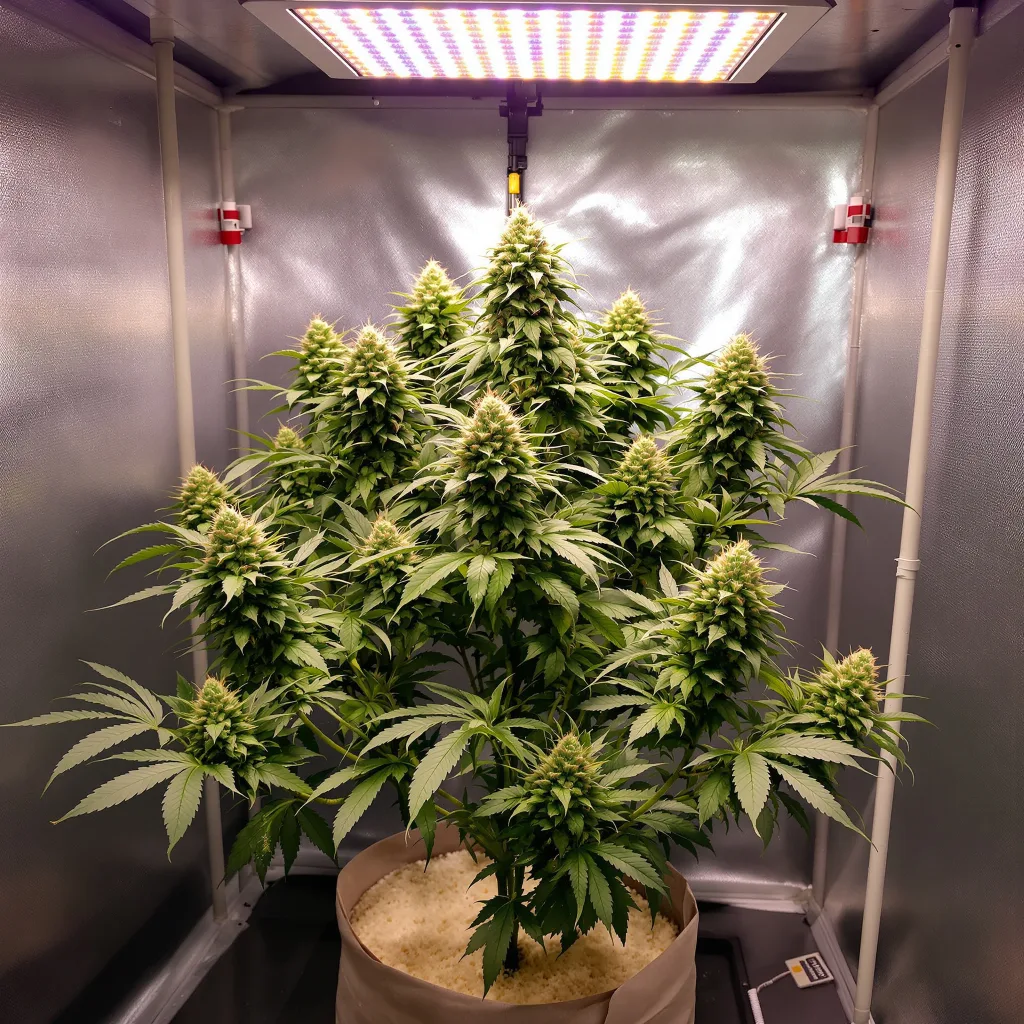 Plante de cannabis L.A. Sunshine en floraison — 120-180 cm féminisée