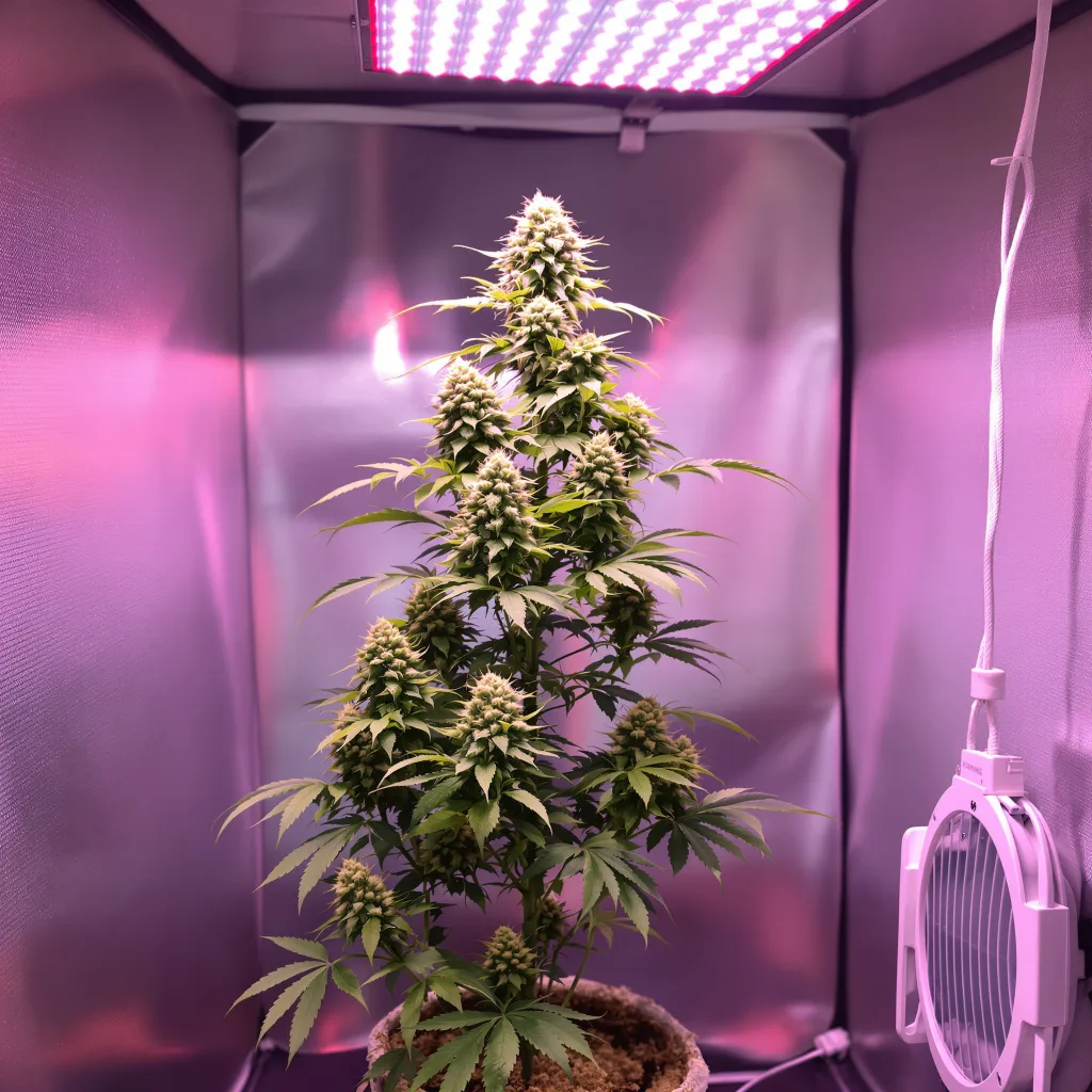 Plante de cannabis LA Confidential en floraison — 60-100 cm autofloraison