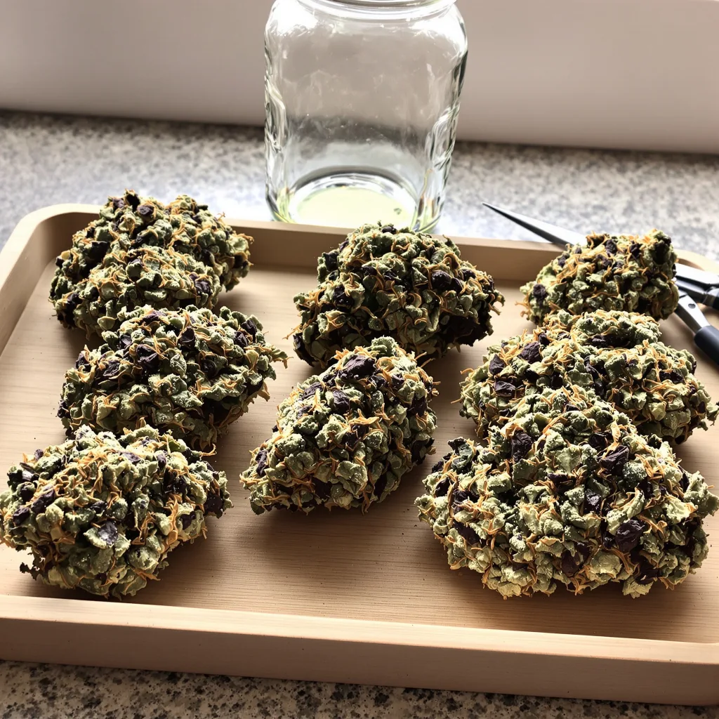 LA Ultra 72% indica / 28% sativa — fleur avec trichomes visibles
