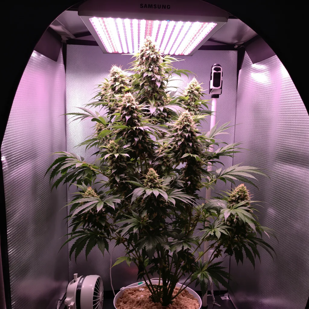Plante de cannabis Lamb's Bread en floraison — 150-200 cm féminisée