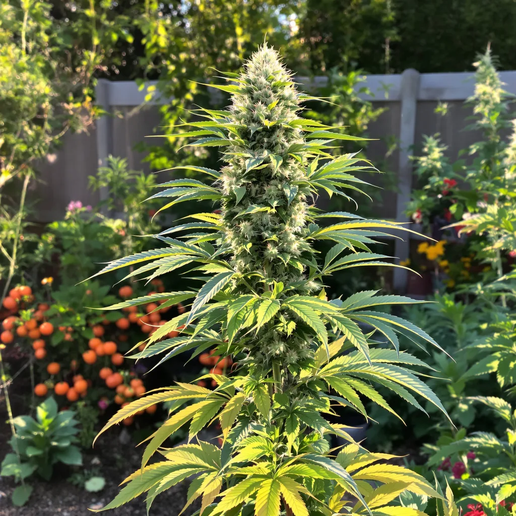 Lamborghini 48% indica / 52% sativa — fleur avec trichomes visibles