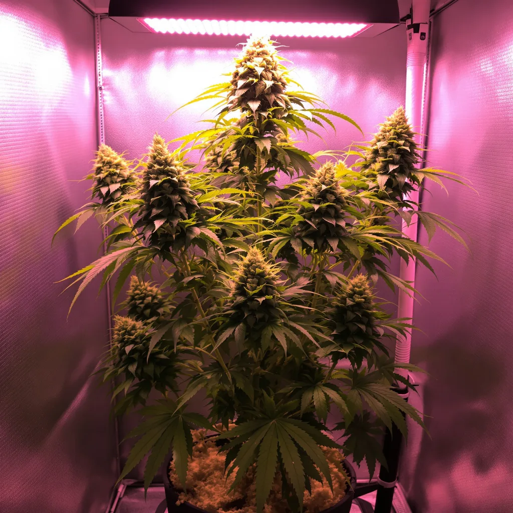Plante de cannabis Lemon en floraison — 60-100 cm autofloraison