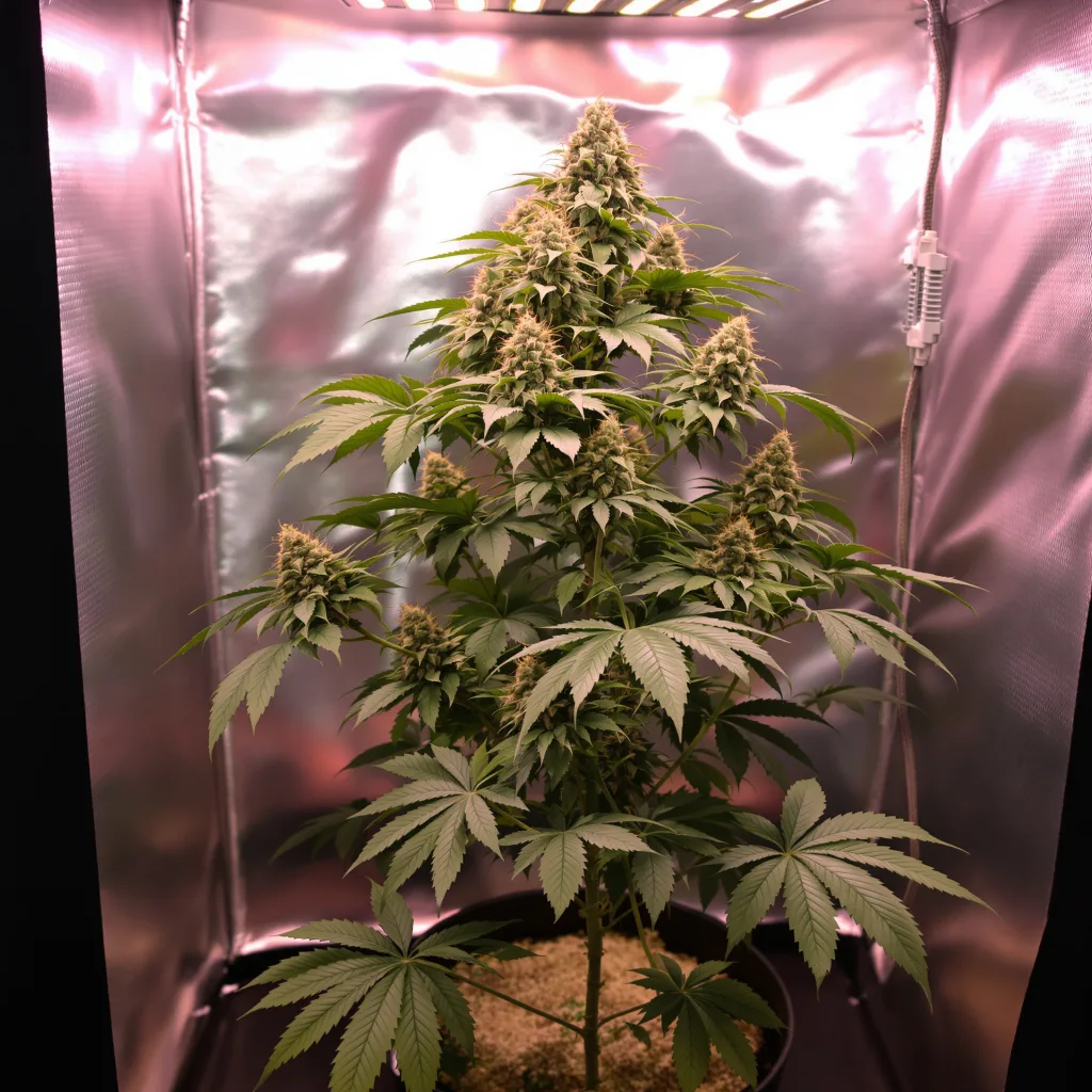 Plante de cannabis Lemon Crush en floraison — 90-130 cm féminisée