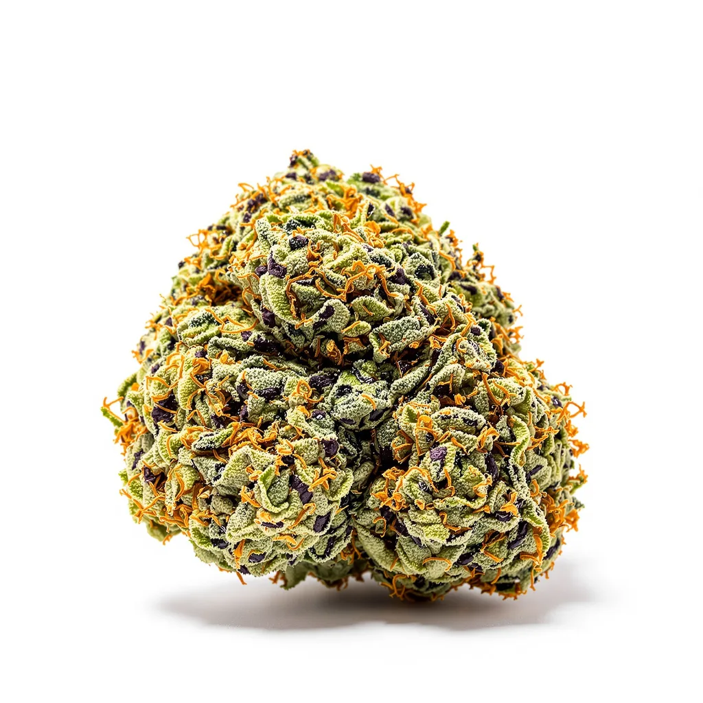 Lemon Crush 74% indica / 26% sativa — fleur avec trichomes visibles