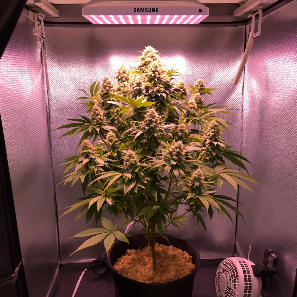 Plante de cannabis Lemon Daddy en floraison — 90-130 cm féminisée
