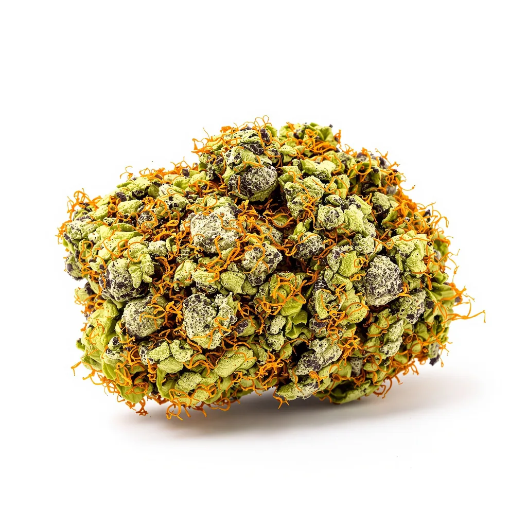 Lemon Diesel 90% indica / 10% sativa — fleur avec trichomes visibles