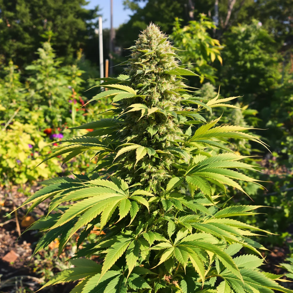 Lemon Drizzle 67% indica / 33% sativa — fleur avec trichomes visibles