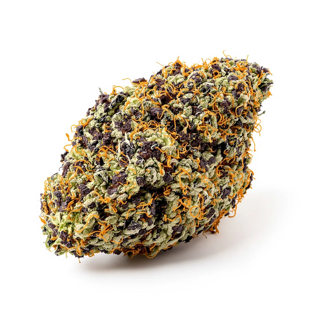 Lemon Drizzle 67% indica / 33% sativa — fleur avec trichomes visibles