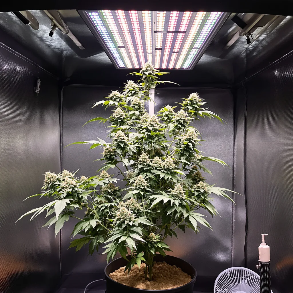 Plante de cannabis Lemon Drop en floraison — 60-100 cm autofloraison