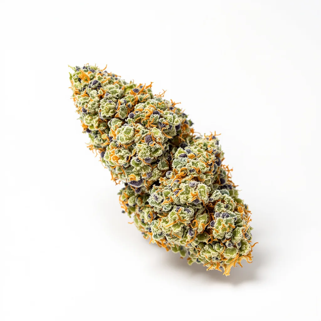 Lemon Drop 50% indica / 50% sativa — fleur avec trichomes visibles