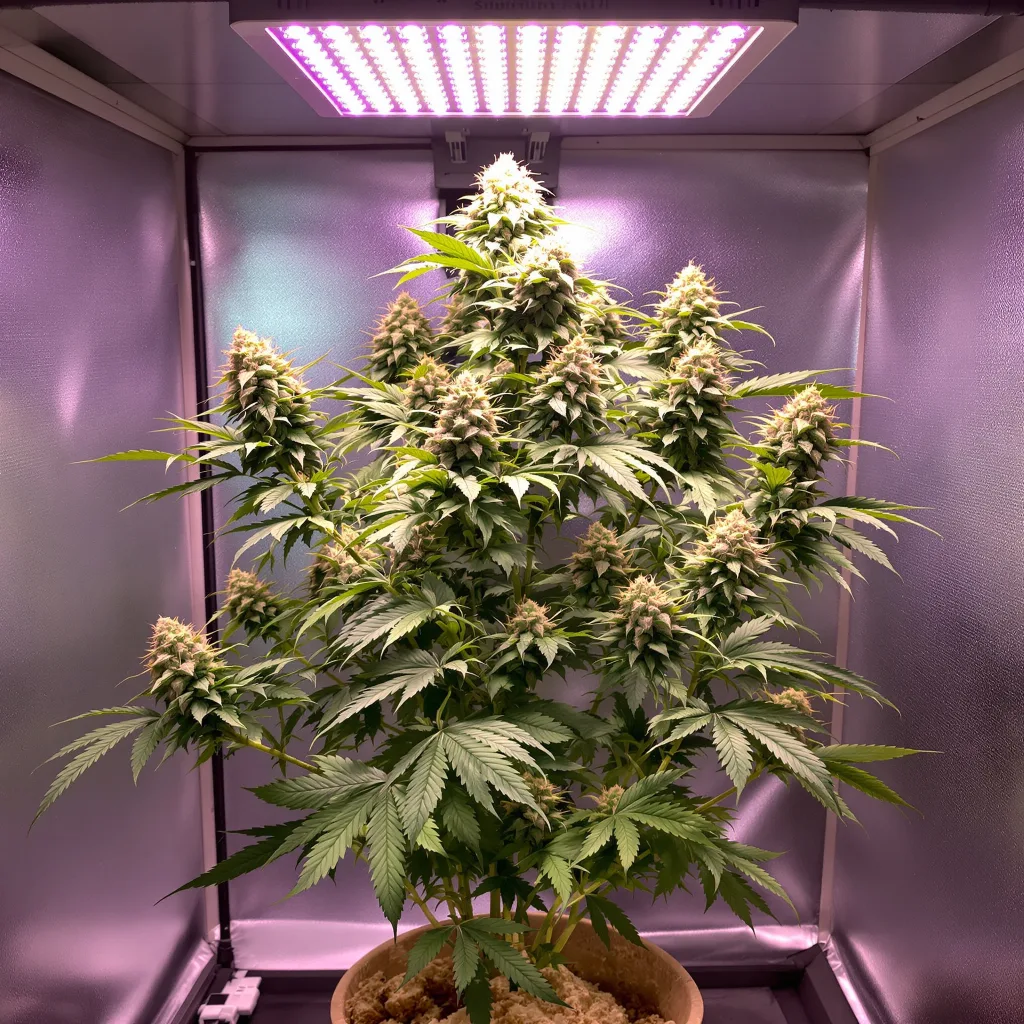 Plante de cannabis Lemon Drop en floraison — 120-180 cm féminisée