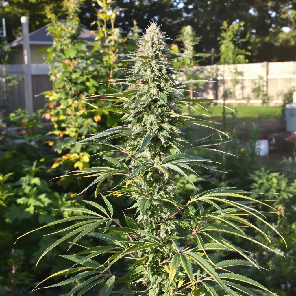 Lemon 57% indica / 43% sativa — fleur avec trichomes visibles
