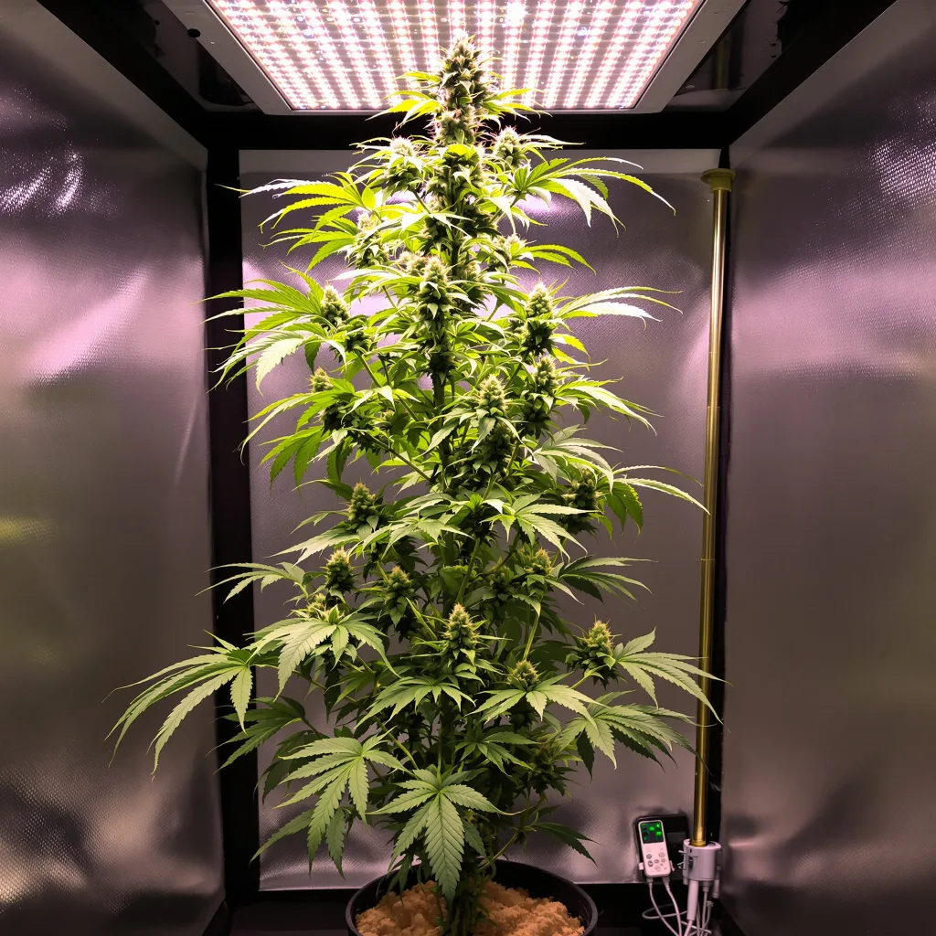 Plante de cannabis Lemon Fire en floraison — 150-200 cm féminisée