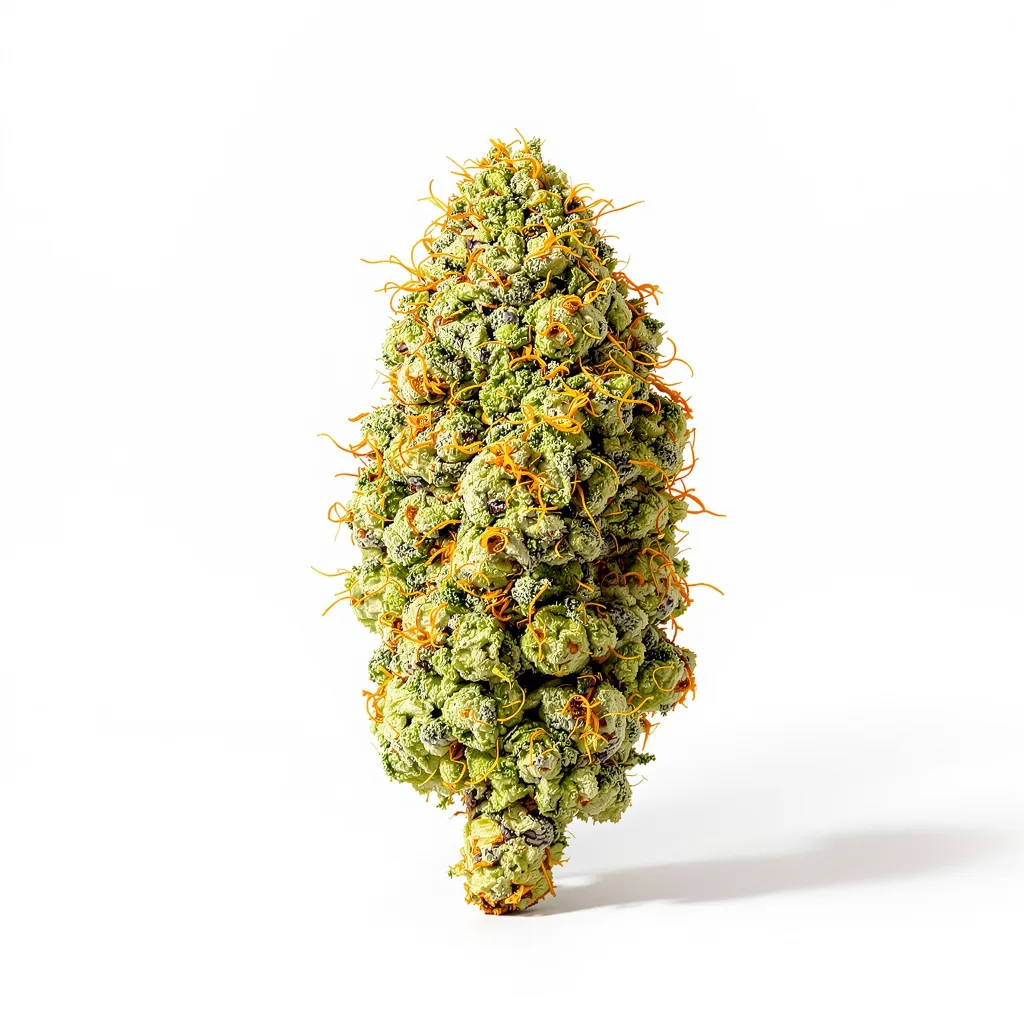 Lemon Fire 9% indica / 91% sativa — fleur avec trichomes visibles