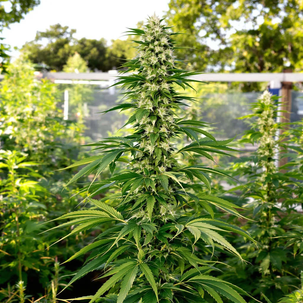 Lemon Jack 25% indica / 75% sativa — fleur avec trichomes visibles