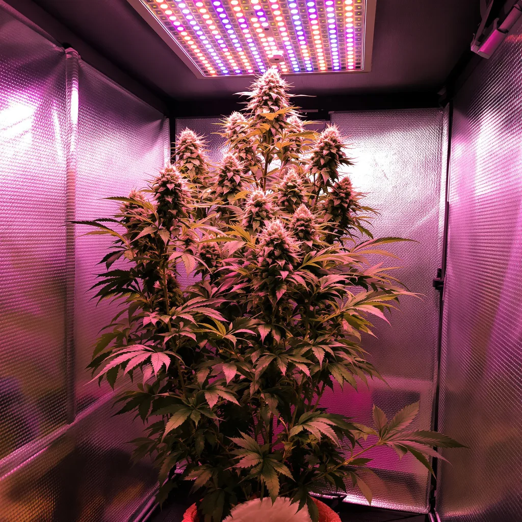 Plante de cannabis Lemon Tree en floraison — 120-180 cm féminisée