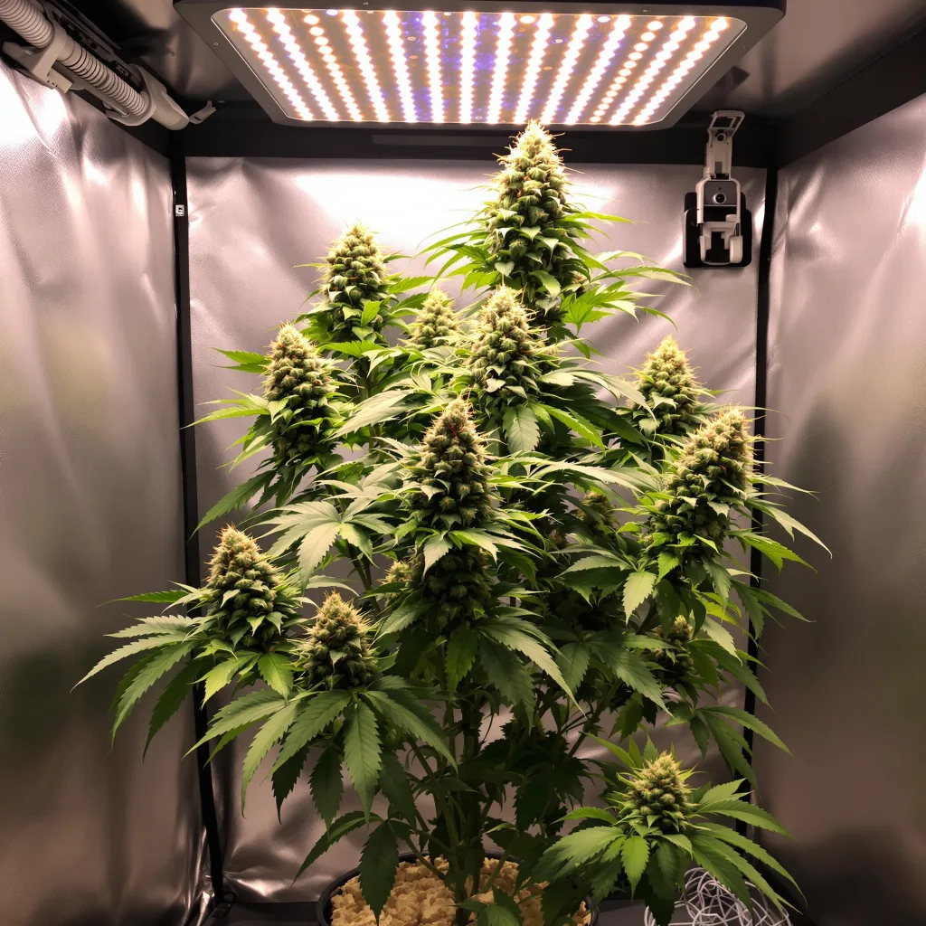 Plante de cannabis Lethal Purple en floraison — 120-180 cm féminisée