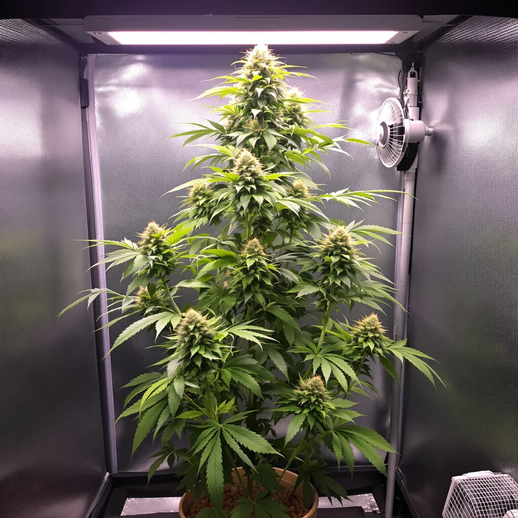 Plante de cannabis Liberty Haze en floraison — 150-200 cm féminisée