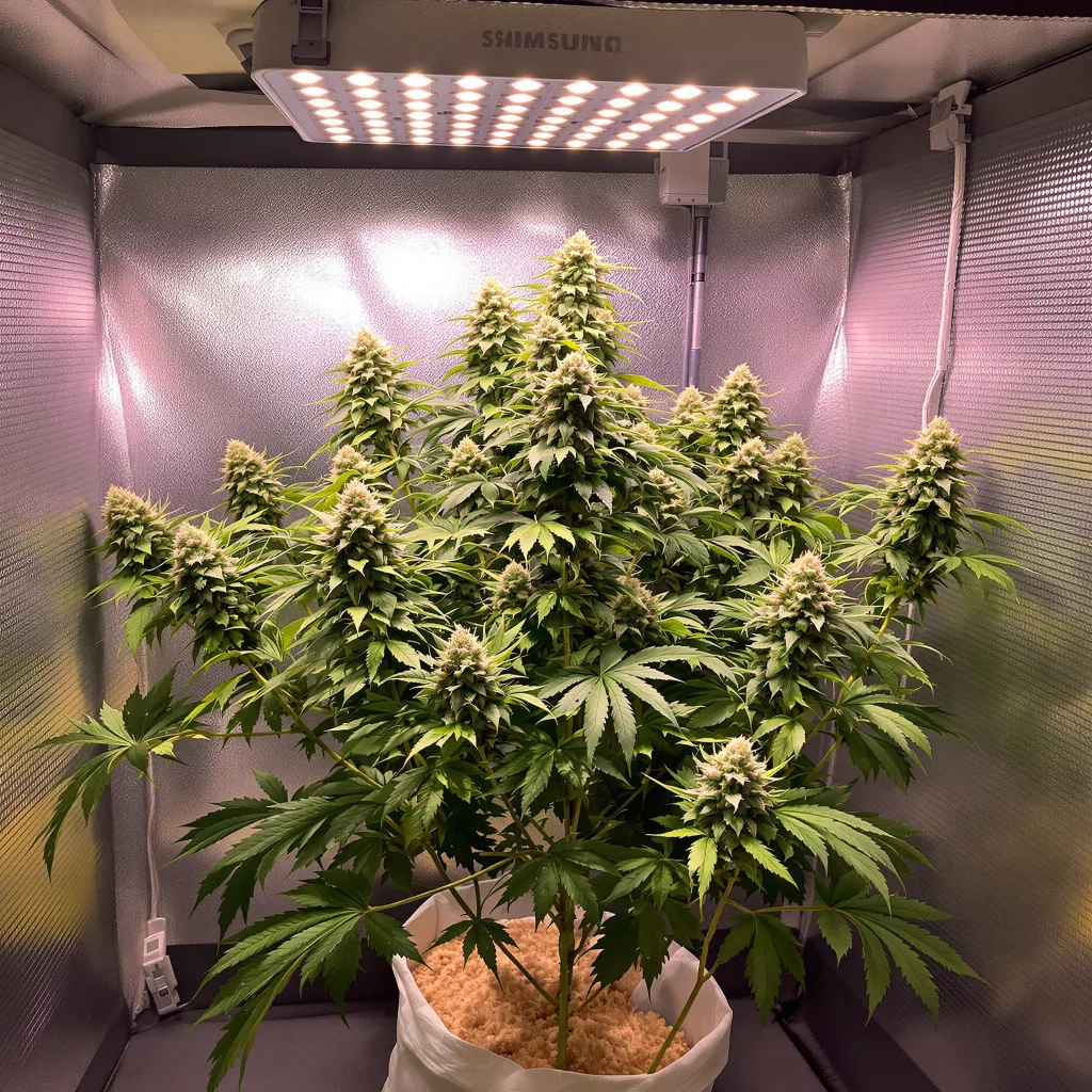 Plante de cannabis Lowryder en floraison — 60-100 cm autofloraison